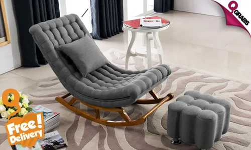 Rocking Lounge Chair & Ottoman - FREE Delivery!